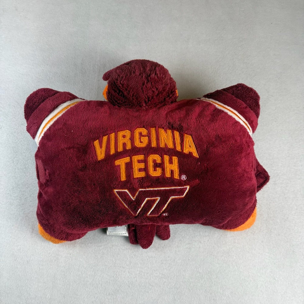 Pillow Pets Virginia Tech Hokies HokieBird Mascot Plush Maroon Orange 18 inch